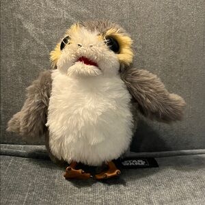 Disney Parks Star Wars Talking Porg Magnetic Shoulder Plush
